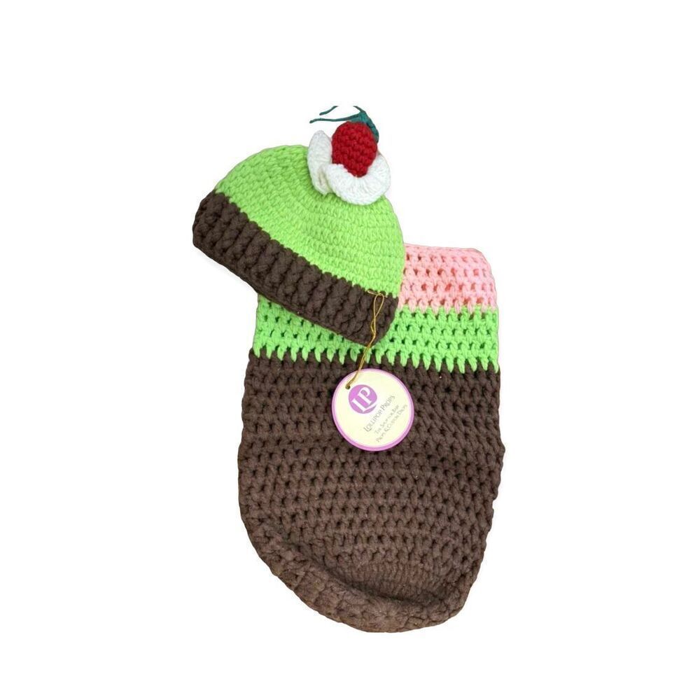 New Lollipop Props Infant Baby Gender Neutral Ice Cream Sundae Photography Prop